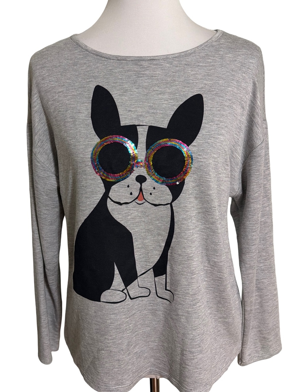 For The Republic Dog Graphic Soft Pullover